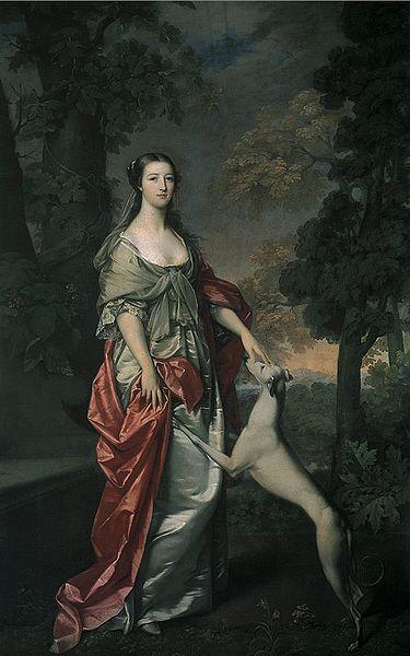 Gavin Hamilton Portrait of Elizabeth Gunning oil painting image
